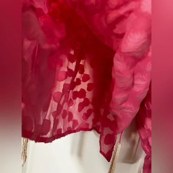 Aratta Pink Blouse with Textured Design - Picture 8 of 16